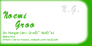 noemi groo business card